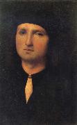 PERUGINO, Pietro Portrait of a Young Man oil